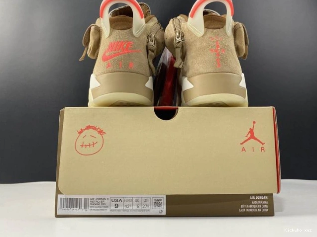 Travis Jordan Scott British Retro DH0690-200 Air Khaki 6 0812